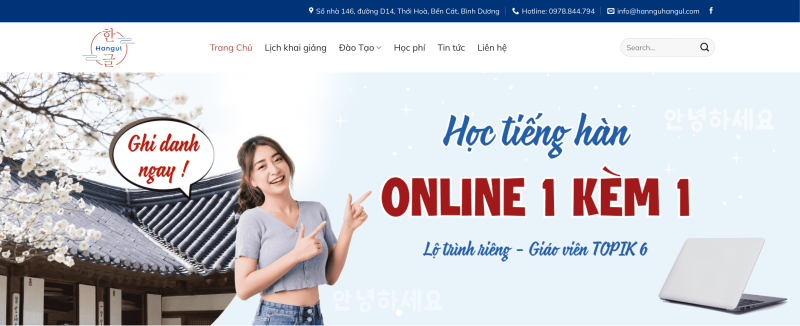 Học giao tiếp tiếng Hàn online tại Trung tâm Hàn ngữ Hangul