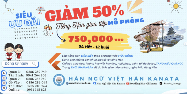 Học tiếng Hàn tại Trường Hàn ngữ Việt Hàn Katana