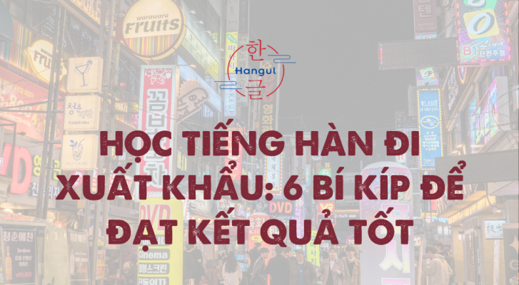 học tiếng hàn đi xuất khẩu