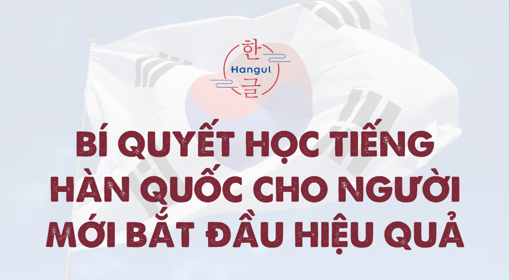 học tiếng hàn quốc cho người mới bắt đầu