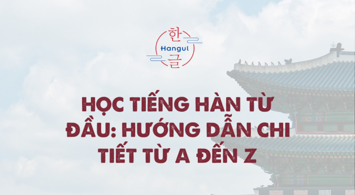 học tiếng hàn từ đầu