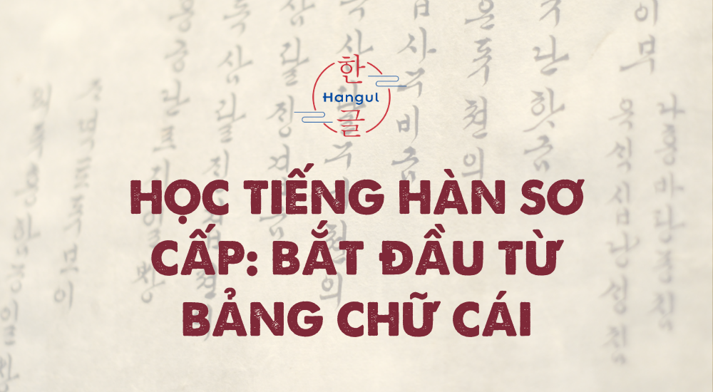 học tiếng hàn sơ cấp